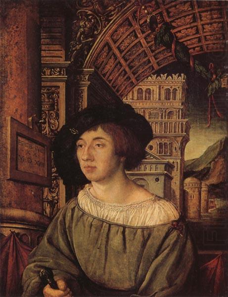HOLBEIN, Ambrosius Portrait of a Gentleman china oil painting image